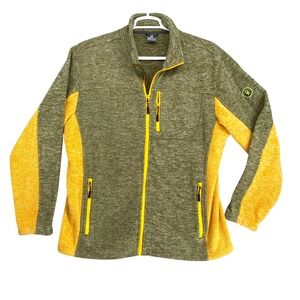 Men's Performance Jacket in Olive and Yellow